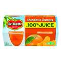 Del Monte Mandarin Oranges In 100% Juice Delmonte 4 oz. Plastic Cups, PK24 2002254